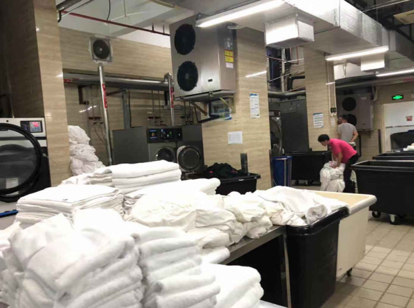 500kg*1台 300kg*1台燃气蒸汽发生器用于海南三亚皇冠假日酒店洗衣房